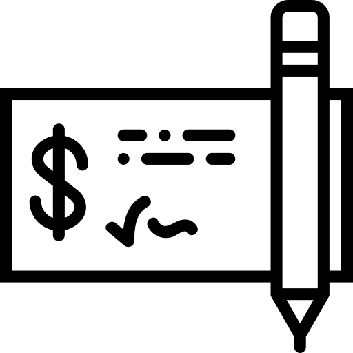 Business tools, check, notes, self check, writing icon